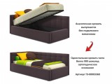 Односпальная кровать-тахта Bonna 900 шоколад с подъемным механиз от производителя