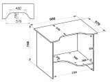 Стол компьютерный КСТ-03 купить