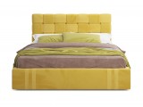 Мягкая кровать Tiffany 1600 желтая с ортопедическим основанием с купить