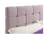 Мягкая кровать Tiffany 1600 лиловая с ортопедическим основанием  распродажа