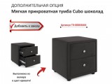 Мягкая кровать Ameli 1800 шоколад с ортопедическим основанием распродажа