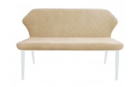 Банкетка DikLine 239 B03 BEIGE, опоры белые