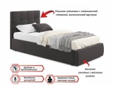 Мягкая кровать Selesta 900 шоколад с подъемным механизмом купить
