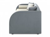 Мягкая кровать Elda 900 серая с ортопедическим основанием и матр распродажа
