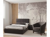 Мягкая кровать Selesta 1200 шоколад с ортопед.основанием распродажа