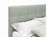 Мягкая кровать Selesta 1200 кожа серый с ортопедическим основани купить