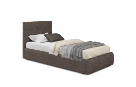 Спальня Мягкая кровать Selesta 900 кожа брауни подъемным механизмом