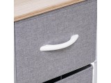 Комод Leset Ноа 4 ящ., Каркас Белый, Светло-серый от производителя
