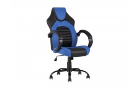 Офисное кресло игровое Stool Group TopChairs Racer Midi Черно-синий