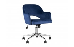 Офисное кресло компьютерное Stool Group Кларк Велюр синий