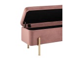 Банкетка STOOL GROUP Болейн с ящиком Велюр розовый от производителя