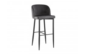 Стул барный Stool Group Оскар Вельвет серый