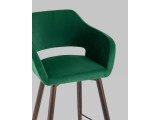 Стул барный Stool Group Саймон Велюр темно-зеленый недорого