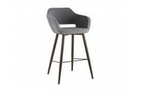 Стул барный Stool Group Саймон Велюр темно-серый