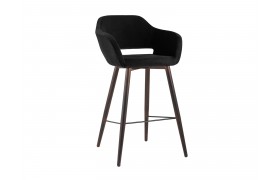 Стул барный Stool Group Саймон Велюр черный