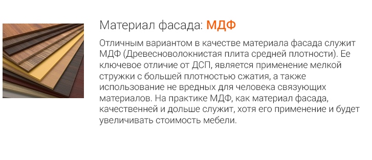 Фасад: МДФ