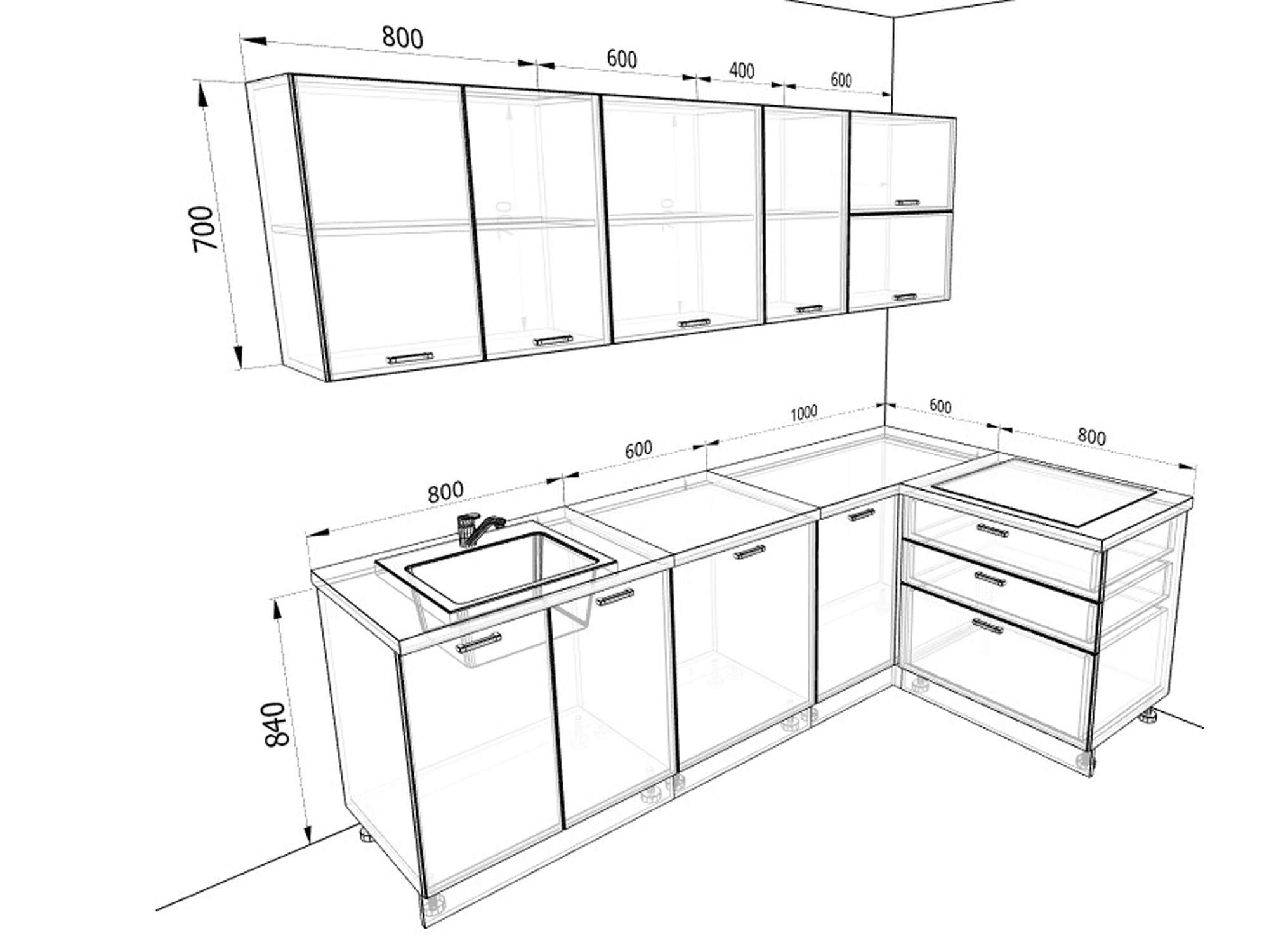 Почему размеры готовой мебели. Кухонный гарнитур 3м прямой с холодильником чертеж. Угловая кухня 4 м на 3 м. Угловая кухня 1800х1800 с размерами. Высота кухонной столешницы 910мм.